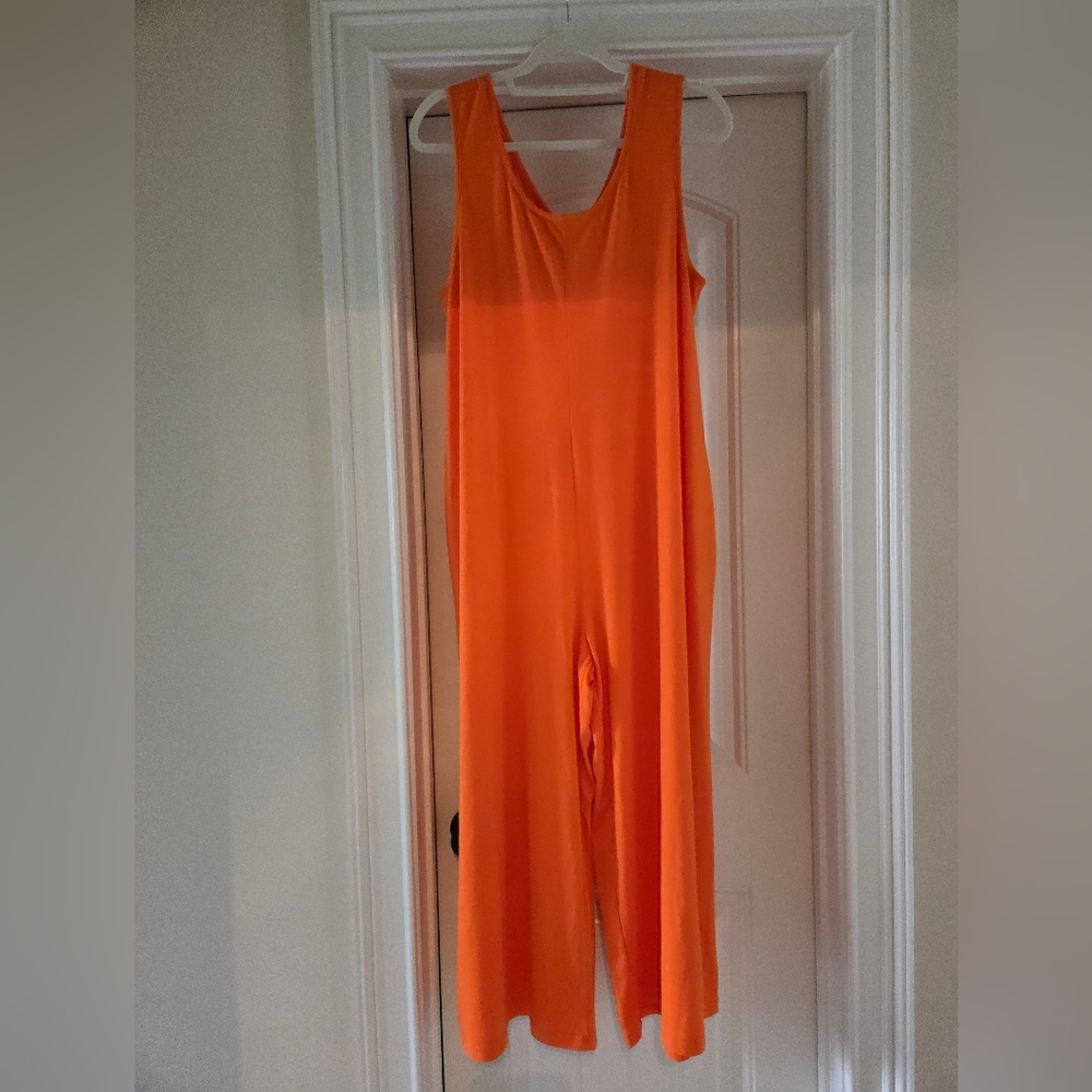 NWOT Vibrant Orange Jumpsuit Size XXL